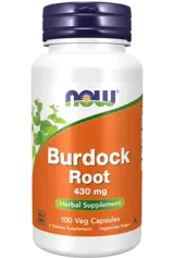 NOW Foods Burdock Root 430 мг Корен от Репей - 100 веге капсули, 50 дози