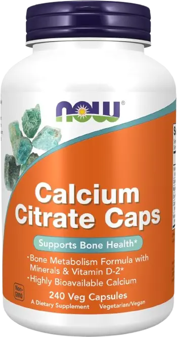 NOW Foods Calcium Citrate Caps + Magnesium, Vitamin D, Zinc, Copper, Manganese Витамин D, Калций, Магнезий, Цинк, Мед и Манган