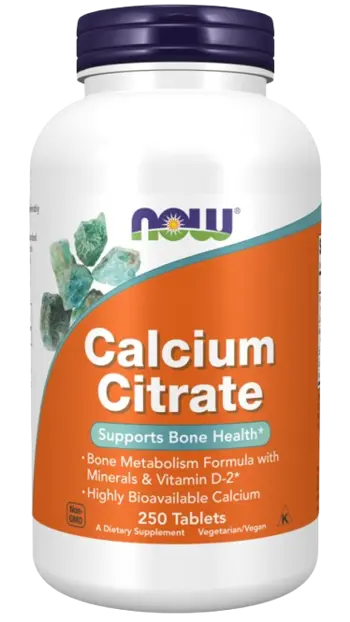 NOW Foods Calcium Citrate with Minerals & Vitamin D-2 300 мг Калциев Цитрат + Витамин Д