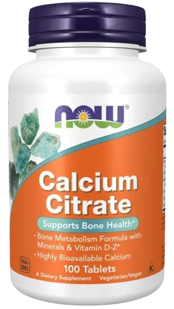 NOW Foods Calcium Citrate with Minerals & Vitamin D-2 300 мг Калциев Цитрат + Витамин Д