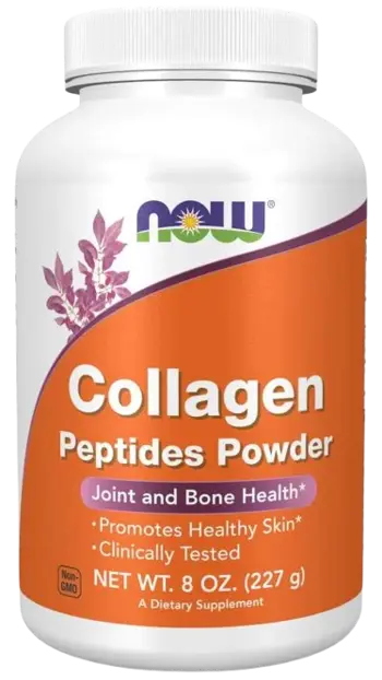 NOW Foods Collagen Peptides Powder Колагенови Пептиди на Прах - 227 грама, 21 дози