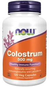 NOW Foods Colostrum 500 мг Коластра - 120 веге капсули, 120 дози