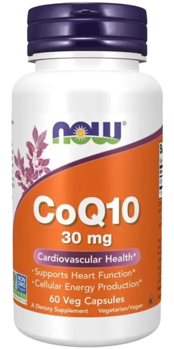NOW Foods CoQ10 30 мг CoQ10 Убиквинон