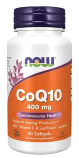 NOW Foods CoQ10 400 мг CoQ10 Убиквинон