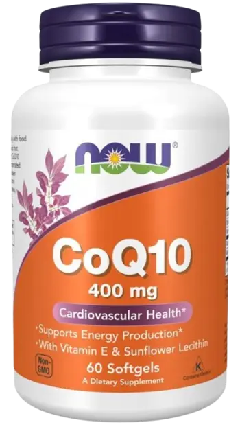 NOW Foods CoQ10 400 мг CoQ10 Убиквинон