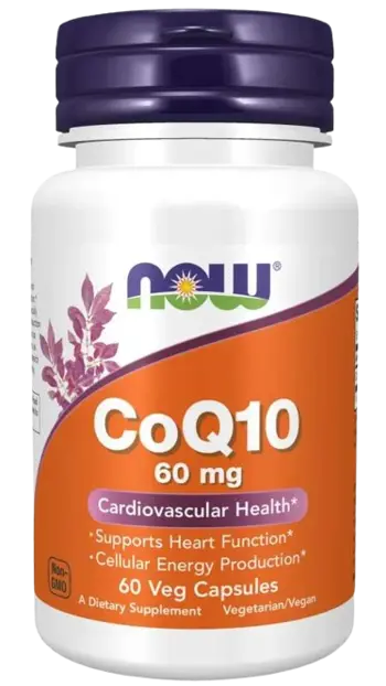NOW Foods CoQ10 60 мг Коензим Q10 Убиквинон