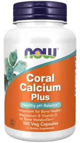 NOW Foods Coral Calcium Plus with Calcium, Magnesium & Vitamin D Коралов Калций + Добавени Витамин Д и Магнезий