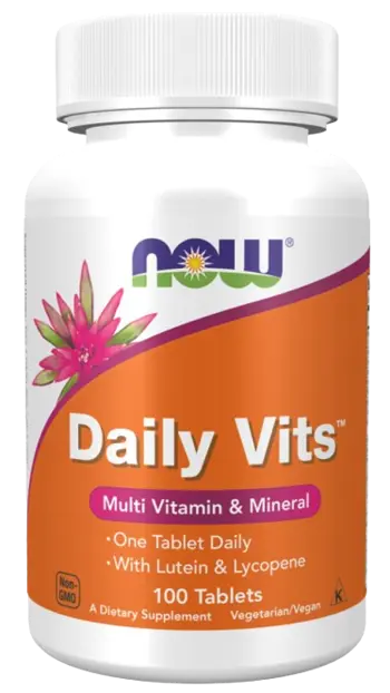 NOW Foods Daily Vits Multi Дневни Мултивитамини на Таблетки