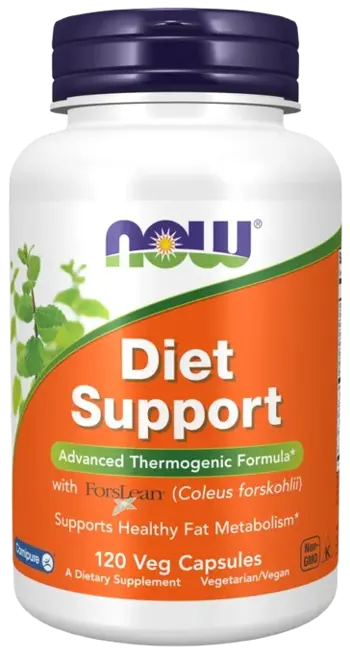 NOW Foods Diet Support Фетбърнър без Стимуланти - 120 веге капсули, 60 дози