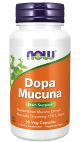 Now Foods DOPA Mucuna Допа Мукуна - 90 веге капсули, 45 дози