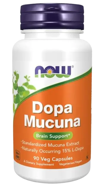 Now Foods DOPA Mucuna Допа Мукуна - 90 веге капсули, 45 дози