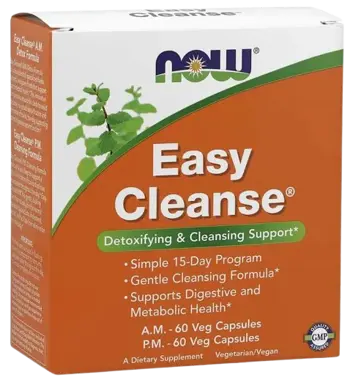 NOW Foods Easy Cleanse Kit AM/PM - 60 + 60 веге капсули, 30/15 дози