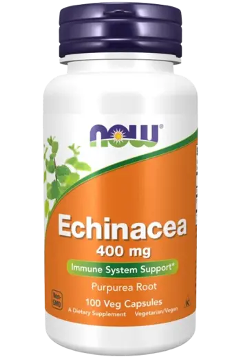 NOW Foods Echinacea 400 мг Ехинацея - 100 веге капсули, 50 дози