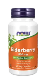 NOW Foods Elderberry 500 мг Бъз