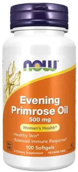 NOW Foods Evening Primrose Oil 500 мг Масло от Безстъблена Иглика