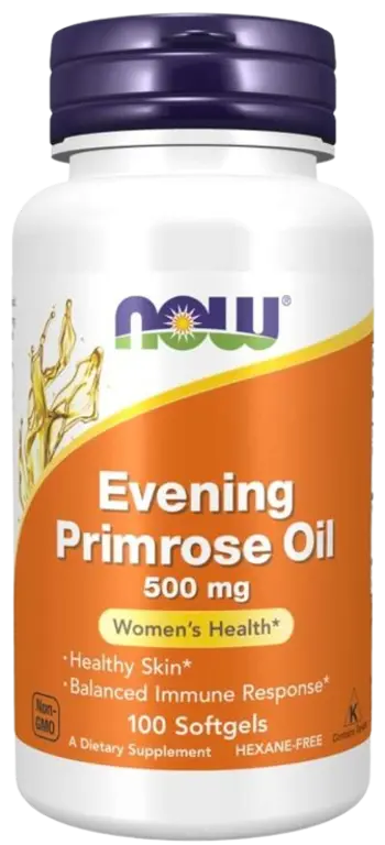 NOW Foods Evening Primrose Oil 500 мг Масло от Безстъблена Иглика