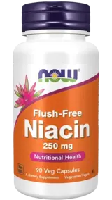 NOW Foods Flush-Free Niacin 250 мг Витамин Б-3 Ниацин