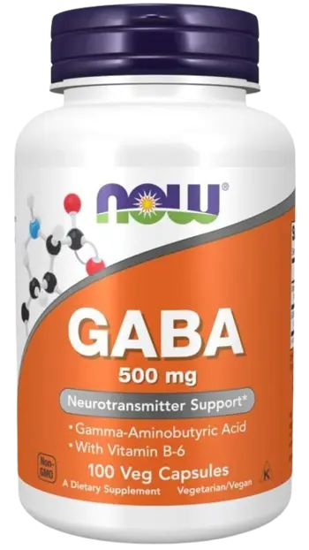 NOW Foods GABA 500 мг + B6 2 мг
