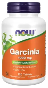 NOW Foods Garcinia 1000 мг Гарциния Камбоджа - 120 таблетки, 120 дози