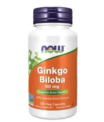 NOW Foods Ginkgo Biloba 60 мг Гинкго Билоба