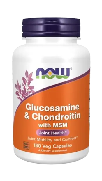 NOW Foods Glucosamine & Chondroitin + MSM Комплексни Формули за Стави
