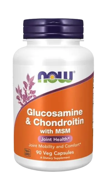 NOW Foods Glucosamine & Chondroitin + MSM Комплексни Формули за Стави