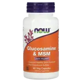 NOW Foods Glucosamine & MSM Глюкозамин HCL + МСМ Метилсулфонилметан