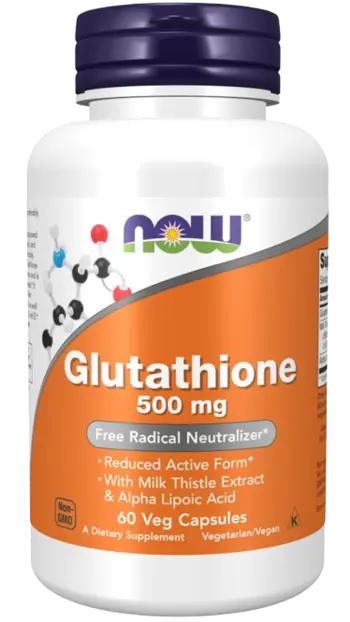 NOW Foods Glutathione 500 мг Глутатион
