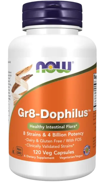 NOW Foods Gr8-Dophilus™ Пробиотик с 8 Различи Вида Бактерии