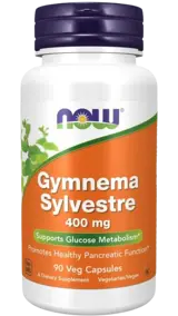 NOW Foods Gymnema Sylvestre 400 мг Гимнема - 90 веге капсули, 90 дози