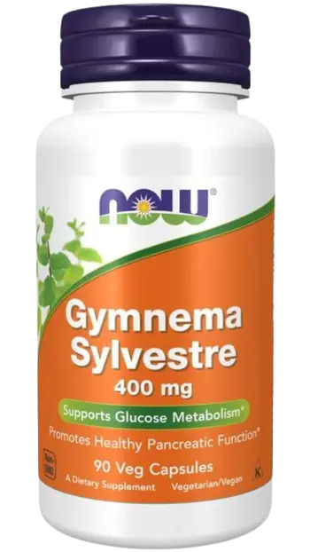 NOW Foods Gymnema Sylvestre 400 мг Гимнема - 90 веге капсули, 90 дози