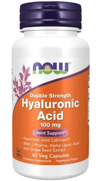 NOW Foods Hyaluronic Acid 100 мг Хиалуронова Kиселина