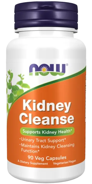 NOW Foods Kidney Cleanse в Подкрепа на Бъбреците и Пикочните Пътища - 90 веге капсули, 45 дози