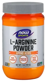 NOW Foods L-Arginine Powder L-Аргинин на Прах - 454 грама, 76 дози
