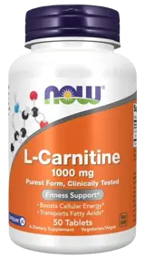 NOW Foods L-Carnitine 1000 мг Carnipure® L-Карнитин Тартрат