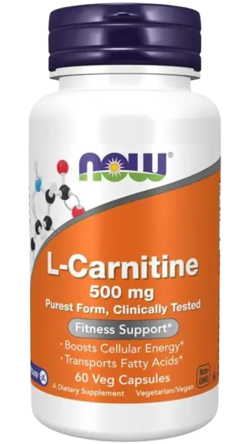 NOW Foods L-Carnitine 500 мг Carnipure® L-Карнитин Тартрат