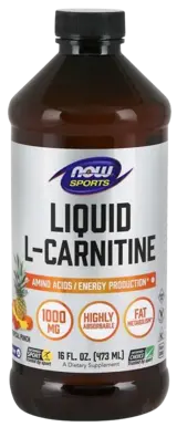 NOW Foods L-Carnitine Liquid 1000 мг Течен L-Карнитин