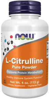NOW Foods L-Citrulline Powder L-Цитрулин на Прах - 113 грама, 75 дози