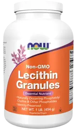 NOW Foods Lecithin Granules Non-GMO Лецитин - 454 грама, 45 дози