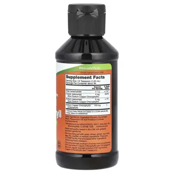 NOW Foods Liquid Chlorophyll Extra Strength Течен Хлорофил - 118 мл, 94 дози