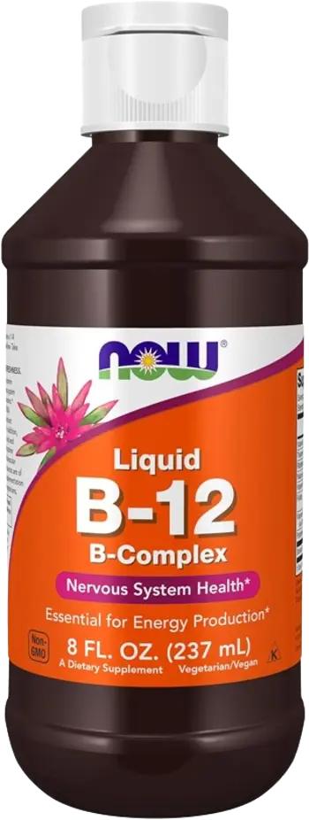 NOW Foods Liquid Vitamin B-12 Витамин B-12 Цианкобаламин