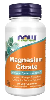 NOW Foods Magnesium Citrate 400 мг Магнезий Цитрат