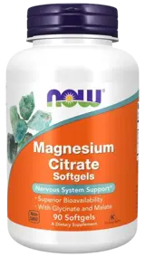NOW Foods Magnesium Citrate Softgels 134 мг Магнезиев Цитрат