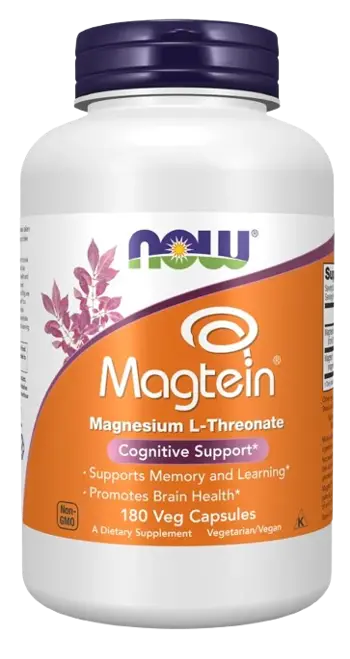 NOW Foods Magtein Magnesium L-Threonate Магнезиев Треонат / Magtein