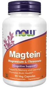 NOW Foods Magtein Magnesium L-Threonate Магнезиев Треонат / Magtein