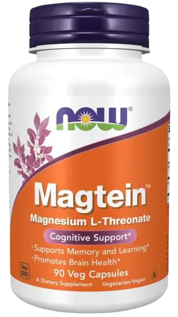 NOW Foods Magtein Magnesium L-Threonate Магнезиев Треонат / Magtein