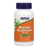 NOW Foods Maitake Mushrooms 60 мг Майтаке Гъба - 60 веге капсули, 60 дози