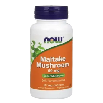 NOW Foods Maitake Mushrooms 60 мг Майтаке Гъба - 60 веге капсули, 60 дози