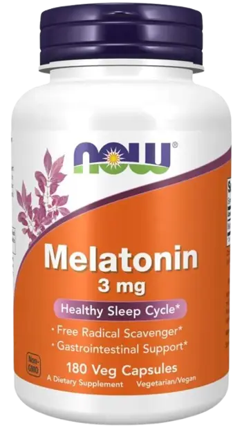 NOW Foods Melatonin 3 мг Мелатонин