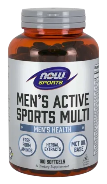 NOW Foods Men's Active Sports Multi Спортни Мултивитамини за Мъже